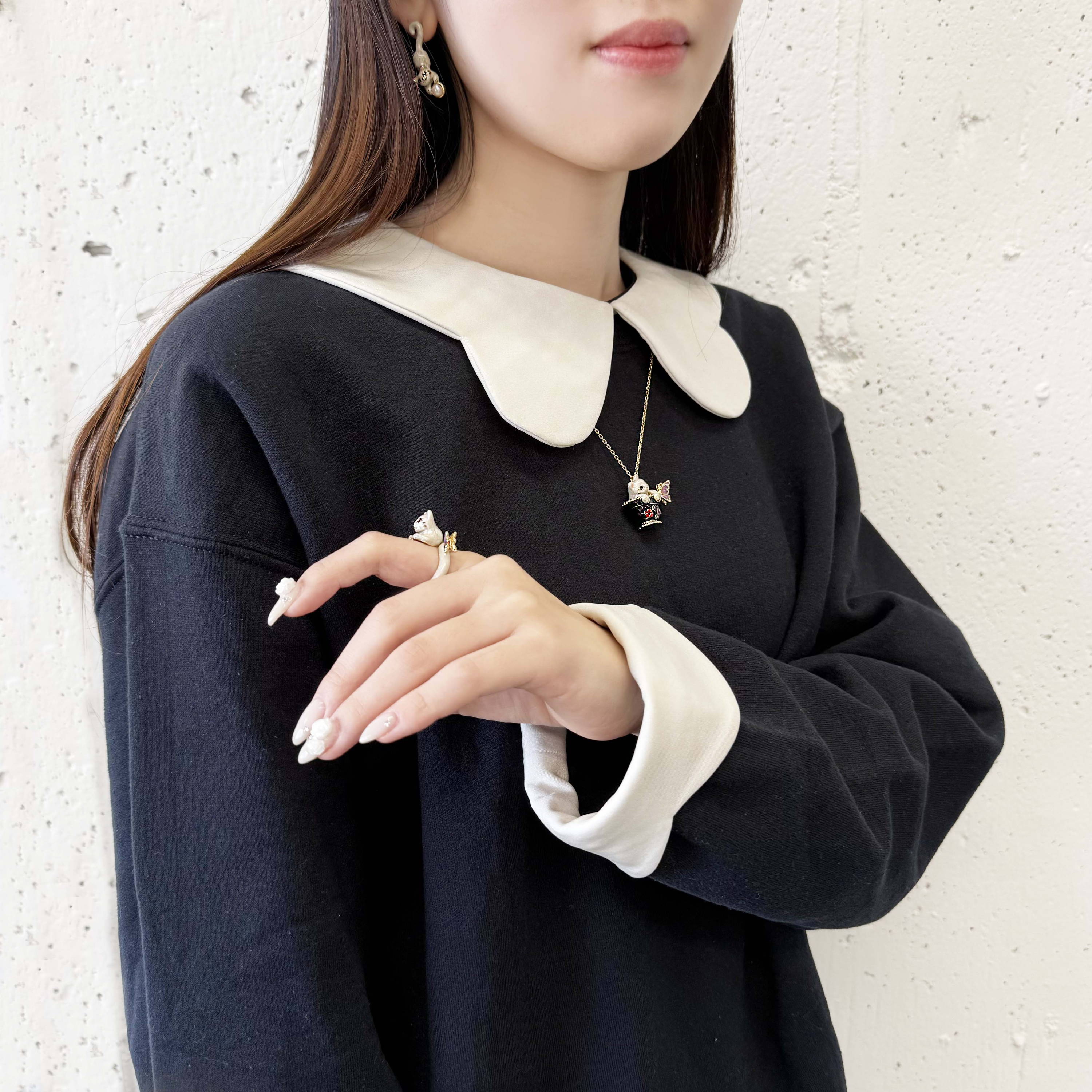 ANNA SUI アナスイ 黒猫 苺 バッグチャーム キーホルダー - メルカリ